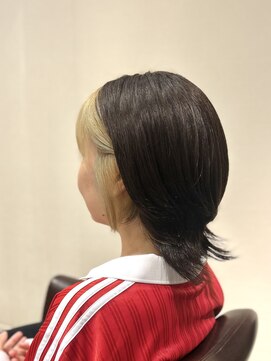 アンプリュス リアン(1+ Unplus lien) フェイスフレーミングミルクティーベージュウルフレイヤー