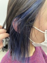 アウラヘアーサロン(aura hair salon)&nbsp;バイオレットブルーインナーカラー