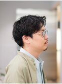 大人メンズショートパーマ短髪パーマ
