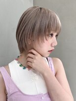 ギークス(GEEKS)&nbsp;【GEEKS渋谷】ショートウルフ/ミルクティーベージュ/秋ヘア/ボブ