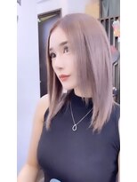 グラス 春吉2号店(glass)&nbsp;ハイトーン/ミルクティー/レイヤーカット/透明感/ブリーチカラー