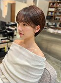 【ERI】似合わせ小顔ショートシースルー前髪大人可愛いショート