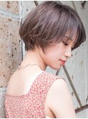 ショート/ショートボブ/耳掛けショート/くびれショート/前髪あり