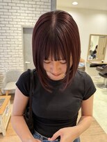 アース 三軒茶屋店(HAIR&MAKE EARTH)&nbsp;透け感のある大人っぽいラベンダーピンク【三軒茶屋】