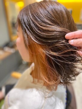 OSHIRO 岡山倉敷店【オシロ】【3月1日OPEN（予定）】 インナーカラー×オレンジ