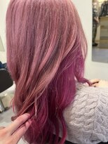 ハチマルハチ ナル 登戸店(808 nalu)&nbsp;チェリーピンク×ビビッドピンクインナーカラー