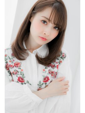 ローレン(LOREN) *LOREN*大人うる髪ストレートグレージュひし形シルエット