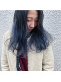 キャンディーブルー×グラデーションカラー ブルーグレージュ