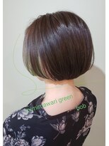 ヘアアトリエ クレド(hair atelier CREDO) mimimawari green bob