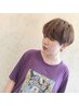 カット+(部分)コスメパーマ ￥7900～　トップのボリュームや前髪など