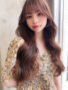 ロンド ロビン 栄(Lond robin) 【Lond robin】河野まい　韓国風/ミニウルフ/くすみブルー