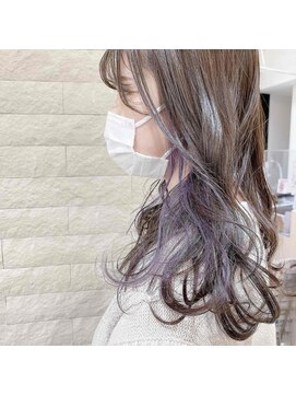 トータルビューティー クレド(TOTAL BEAUTY Credo byHAIR TIME) ペールパープルインナーカラー