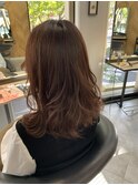 20代30代40代大人可愛いくせ毛風ゆるふわパーマセミディ