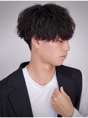 波巻パーマ×シースルーマッシュ