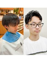 ヨシザワインク ハコザキ 水天宮前 日本橋人形町(YOSHIZAWA Inc.HAKOZAKI) アップバング/ショート/刈り上げ/ビフォーアフター/短めパーマ