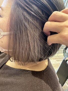 レーブバイファースト(reve by first) インナーカラー×ニュアンスピンクグレージュ