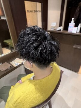 オムヘアー (HOMME HAIR) 【HOMME HAIR 佐藤】 韓国マッシュ ツイストパーマ スタイル