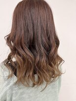 アオアクア バイ グルグル 小岩店(ao akua by GULGUL)&nbsp;.ピンクブラウン×くすみベージュ☆グラデーションカラー.