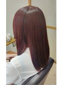 ピンクブラウン×髪質改善カラー