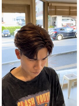 メンズギフト(men's GIFT) 毛流れ縮毛矯正メンズセンターパート