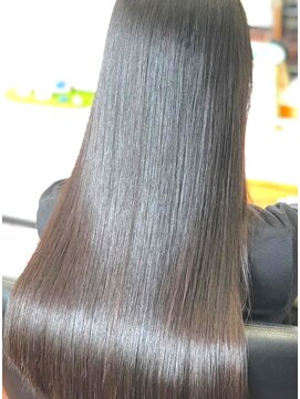 ノワール NOIR アッシュブラック/トリートメントストレート/縮毛矯正