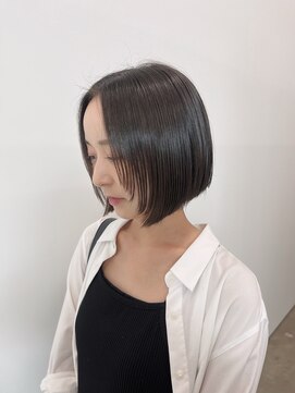 ビーヒアナウ N゜03 金沢駅西店(BE HERE NOW) 【韓国ヘア/顔まわりレイヤー/切りっぱなしボブ】