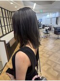 オリーブグレー カーキグレージュ  秋ヘアカラー レイヤーカット