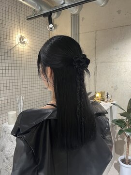 セメ(S'aimer.) ハーフアップアレンジ