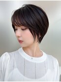 鎖骨ミディアムひし形シルエットワンカール