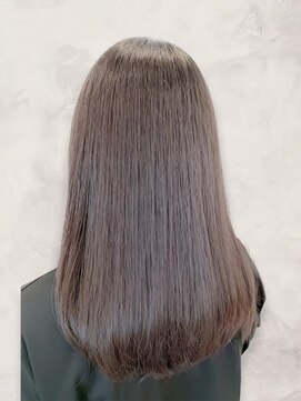 アニュー ヘア アンド ケア(a New hair&care) 透明感♪髪質改善カラー小顔艶感ミディミルクティーベージュ