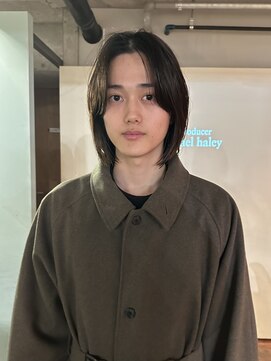 ノラジャーニー(NORA Journey) メンズボブウルフメンズミディアムレイヤーカットメンズウルフ
