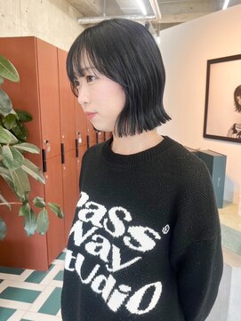 ノエ(noe) イメチェン/ホワイトブロンド/外ハネボブ/美髪/栄/矢場町h26