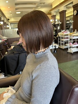 シャンプー ボーイ 宮崎柳丸店(SHAMPOO BOY) 切りっぱなしボブ/髪質改善縮毛矯正【宮崎市/髪質改善】