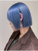ボブミディアム美髪韓国ヘア顔周りレイヤー_ba548011