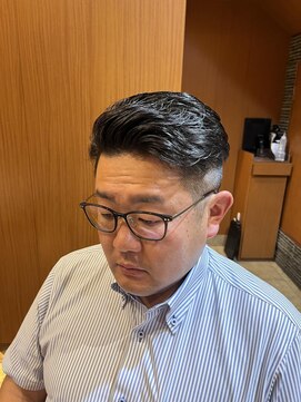 ヘアモード キクチ 銀座店 銀座　理容室　七三スタイル