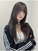 ハッシュカット/韓国ヘア/ロングレイヤー/ザクザクレイヤー