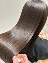 ジーナ 稲毛海岸(Zina)&nbsp;【髪質改善】髪質改善ストレート×アッシュブラウン　ハセガワ