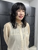 ヘアー アイス 御器所本店(HAIR ICI)&nbsp;大人かわいいミディアムパーマレイヤーカット