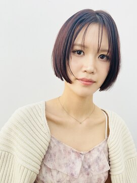 ボブレイヤーとワインレッド【表参道/青山 drop】