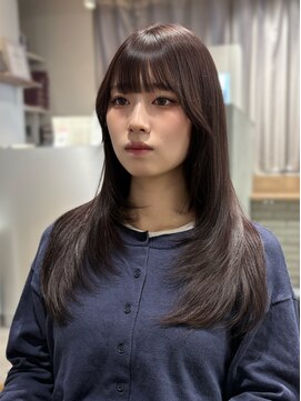 モク(mok) ザクザクレイヤーカット×暗めブラウンで大人かわいいへ★