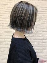 モリオ フロム ロンドン サッポロファクトリー店(morio FROM LONDON)&nbsp;【morio】札幌ボブ　ぱつっと外ハネハイライトボブ