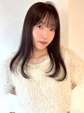 アモレット 天文館店(amoretto) 暗髪 髪質改善 レイヤーカット 前髪カット アッシュカラー