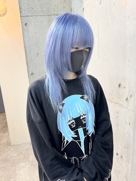 ラニヘアサロン(lani hair salon) ブルーカラー/水色/くすみブルー/ネビージュ/ブリーチ