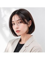 アンサ 城陽寺田店(ANSA)&nbsp;大人美人ショートボブ × 透け感ブラウン