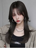 サロンドアイ(salon de i)&nbsp;韓国ロングウェーブ × ダークモカ