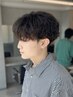 【ヨシ指名】メンズカット＋ニュアンス・フェザー・シャドウパーマ￥15500