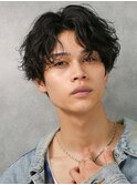 シャドウパーマ アクティブショート ショートアップバング