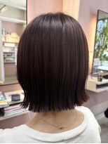 スリーバイエイム(03 eim)&nbsp;＊艶感たっぷりブラウンカラー×ぱつっとボブ＊
