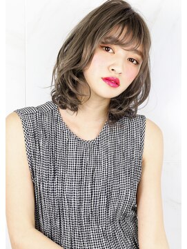 ヘアサロン ガリカ 表参道(hair salon Gallica) 『 グレージュ ＆ 毛束感 』無造作ひし形シルエットsemi♪
