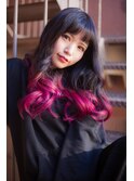 暗髪×ピンクヴァイオレット